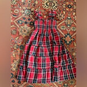 HillHouse home Red Tartan Ellie nap Dress